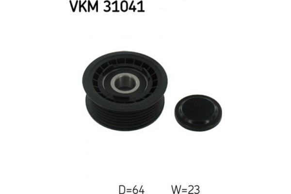 Skf Τροχαλία παρέκκλισης, Ιμάντας poly-V - Vkm 31041