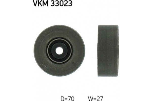 Skf Τροχαλία παρέκκλισης, Ιμάντας poly-V - Vkm 33023