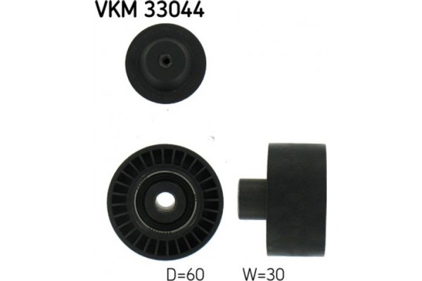 Skf Τροχαλία παρέκκλισης, Ιμάντας poly-V - Vkm 33044