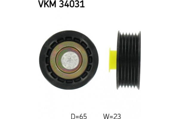 Skf Τροχαλία παρέκκλισης, Ιμάντας poly-V - Vkm 34031