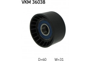 Skf Τροχαλία παρέκκλισης, Ιμάντας poly-V - Vkm 36038