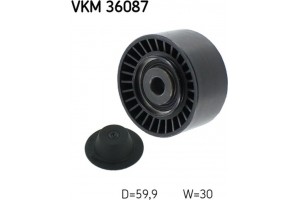 Skf Τροχαλία παρέκκλισης, Ιμάντας poly-V - Vkm 36087