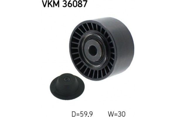 Skf Τροχαλία παρέκκλισης, Ιμάντας poly-V - Vkm 36087