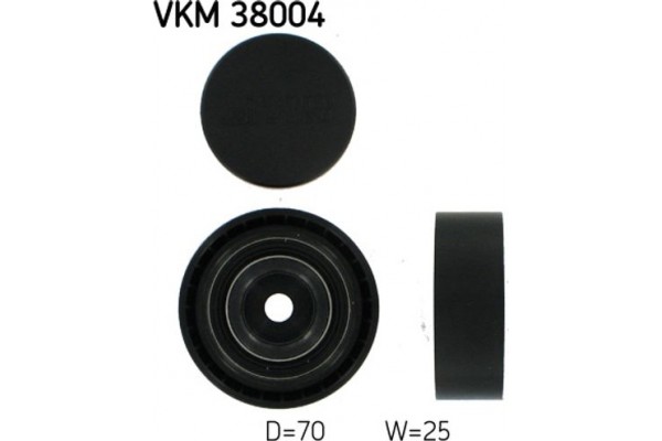 Skf Τροχαλία παρέκκλισης, Ιμάντας poly-V - Vkm 38004