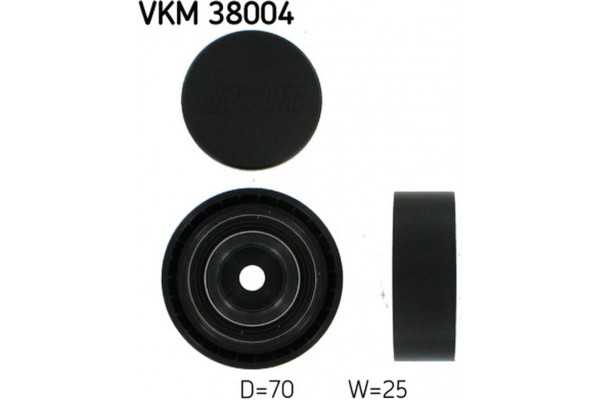 Skf Τροχαλία παρέκκλισης, Ιμάντας poly-V - Vkm 38004