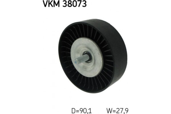 Skf Τροχαλία παρέκκλισης, Ιμάντας poly-V - Vkm 38073