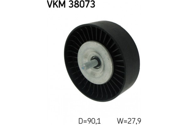 Skf Τροχαλία παρέκκλισης, Ιμάντας poly-V - Vkm 38073