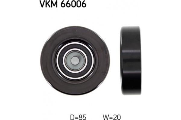 Skf Τροχαλία παρέκκλισης, Ιμάντας poly-V - Vkm 66006