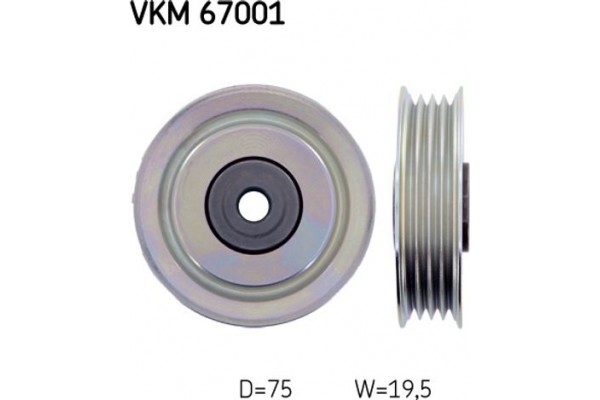 Skf Τροχαλία παρέκκλισης, Ιμάντας poly-V - Vkm 67001