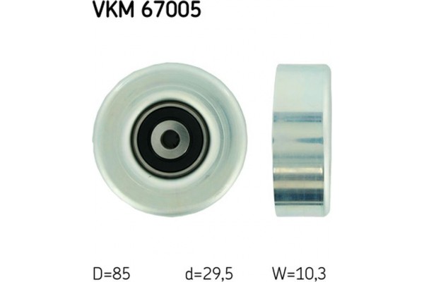 Skf Τροχαλία παρέκκλισης, Ιμάντας poly-V - Vkm 67005 Skf Τροχαλία παρέκκλισης, Ιμάντας poly-V - Vkm 67005