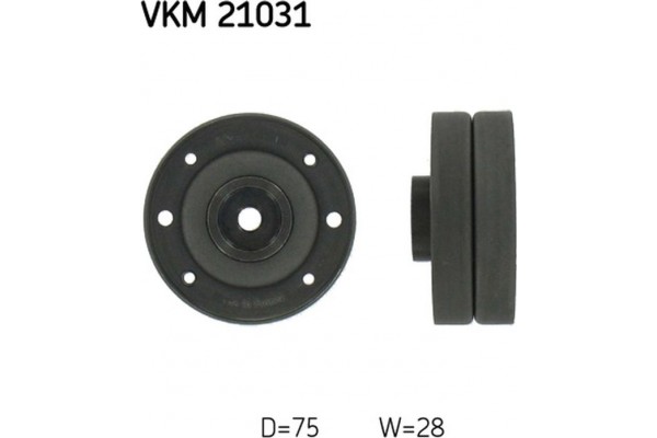 Skf Τροχαλία παρέκκλισης, οδοντ. Ιμάντας - Vkm 21031 Skf Τροχαλία παρέκκλισης, οδοντ. Ιμάντας - Vkm 21031