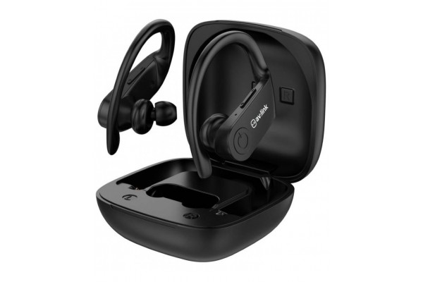 Avlink 100.579UK Ear Shots Active Αδιάβροχα Ασύρματα Ακουστικά Bluetooth & Θήκη Φόρτισης Μαύρα (Τεμάχιο)100.579UK