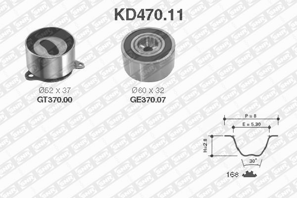 Snr Σετ Οδοντωτού Ιμάντα - KD470.11