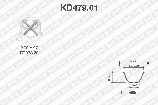 Snr Σετ Οδοντωτού Ιμάντα - KD479.01