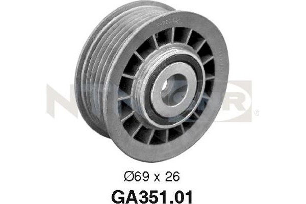 Snr Τροχαλία παρέκκλισης, Ιμάντας poly-V - GA351.01