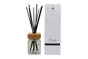 Αρωματικό Χώρου Σε Διάφανο Μπουκάλι Με Μαύρα Sticks "Pure Musk" 100ml Themagio 77300