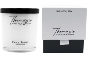 Αρωματικό Κερί Σόγιας Themagio Exotic Sunset 300gr 1 Τεμάχιο