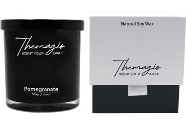 Αρωματικό Κερί Σόγιας Themagio Pomegranate 300gr 1 Τεμάχιο