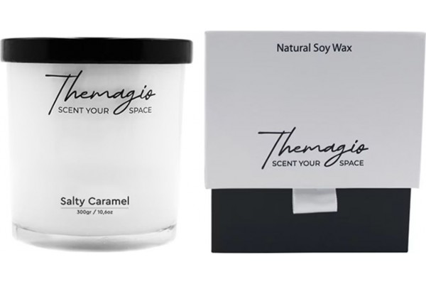 Αρωματικό Κερί Σόγιας Themagio Salty Caramel 300gr 1 Τεμάχιο