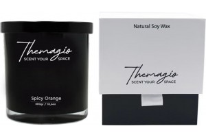 Αρωματικό Κερί Σόγιας Themagio Spicy Orange 300gr 1 Τεμάχιο