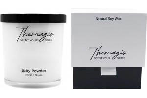 Αρωματικό Κερί Σόγιας Themagio Baby Powder 300gr 1 Τεμάχιο