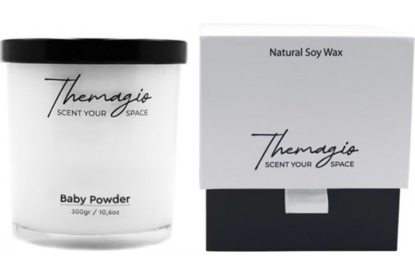 Αρωματικό Κερί Σόγιας Themagio Baby Powder 300gr 1 Τεμάχιο