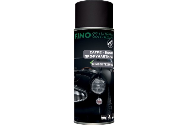 Finochem 945498 Spray Βαφης Πλαστικων / Προφυλακτηρα Υφης "ΣΑΓΡΕ", Μαυρο - 400ML