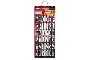 Σταντ Με 360 Αυτοκόλλητα Γράμματα Για Πινακίδες