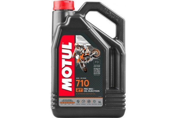 Motul 710 2T Συνθετικό Λάδι Μοτοσυκλέτας για Δίχρονους Κινητήρες 4lt