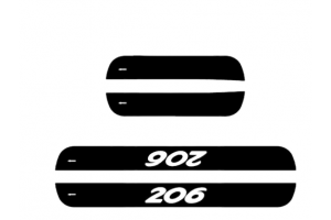 Μαρσπιε Peugeot 206 1998-> 4T 5πορτο με Εμφάνιση Αλουμινίου