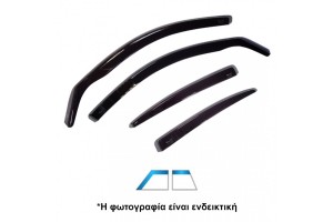Heko Σετ Ανεμοθραύστες Πίσω για Renault Zoe 5D 2012 4τμχ