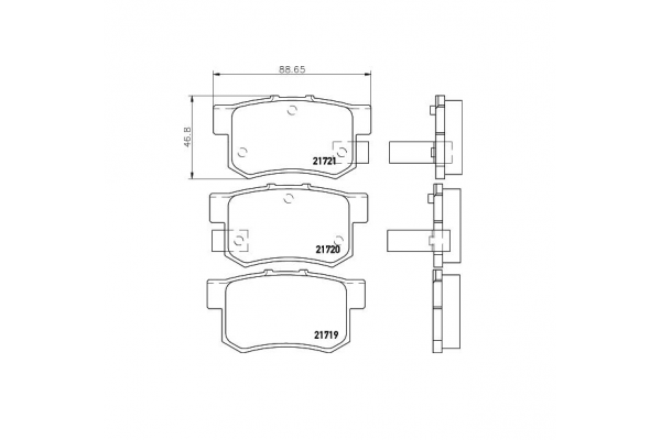 DON ΔΙΣΚΟΦΡΕΝΑ HONDA-PCP1217