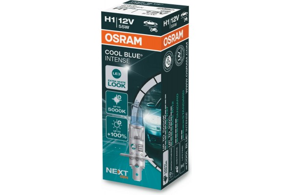 Osram Λάμπα Αυτοκινήτου Cool Blue Intense Next Gen H1 LED 5000K Ψυχρό Λευκό 12V 55W 1τμχ