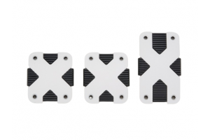 Niken X Scratch Σετ Πεταλιέρες Αυτοκινήτου Universal Ασημί 3τμχ