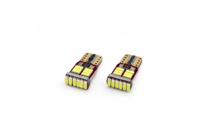 T10 W5W CANBUS 12V 2,2W LED 18xSMD4014 ΛΕΥΚΟ 5600K 12x23mm 2ΤΕΜ.