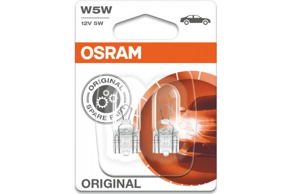 Osram W5W Original Line 12V 2τμχ Blister