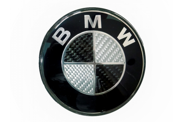 Σήμα Καπώ BMW Carbon Μαύρο 82mm
