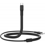 XO NB195 USB 2.0 Cable USB-C male - USB-A male Μαύρο 1.2m