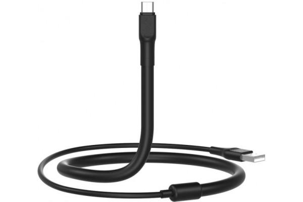 XO NB195 USB 2.0 Cable USB-C male - USB-A male Μαύρο 1.2m