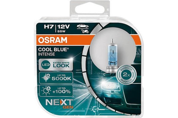 Osram H7 Cool Blue Intense Nextgen +100% 12V 55W 2τμχ