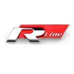 Σημα Χρωμιου Για Σχαρα Με Logo R-Line  Κοκκινο