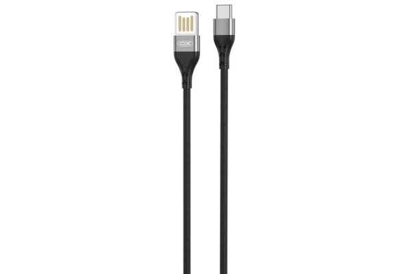 XO USB 2.0 Cable USB-C male - USB-A male Γκρι 1m (NB-188)