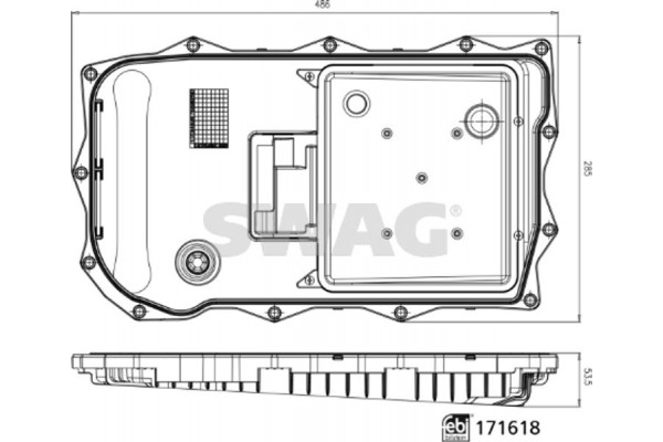 Swag Υδραυλ. φίλτρο, αυτόμ. κιβ. ταχυτ. - 33 10 0984 Swag Υδραυλ. φίλτρο, αυτόμ. κιβ. ταχυτ. - 33 10 0984