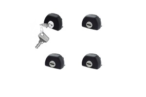 Κλειδαριές Για Μπάρες Οροφής Cruz Alu Cargo 932-044 Σετ 4 Τεμάχια Με 2 Κλειδιά