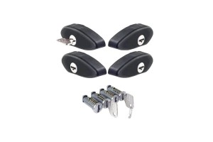 Κλειδαριές Για Μπάρες Οροφής Cruz Airo 932-047 Σετ 4 Τεμάχια Με 2 Κλειδιά