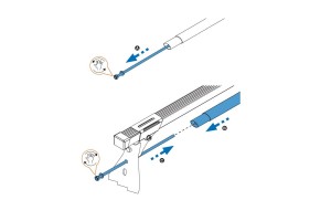 Ντίζα Για Μπάρες Cruz 825-214 Optima 95cm 1 Τεμάχιο