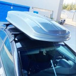 Μπαγκαζιέρα Οροφής Space 530L Silver Γυαλιστερή Με Διπλό Άνοιγμα