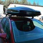 Μπαγκαζιέρα Οροφής Free 480L Μαύρη Γυαλιστερή Με Διπλό Άνοιγμα & Quick Fix Τοποθέτηση