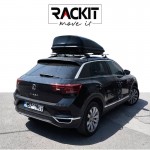 Μπαγκαζιέρα Οροφής Αυτοκινήτου Rackit Move 420lt Μαύρη Με Μονό Άνοιγμα