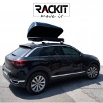 Μπαγκαζιέρα Οροφής Αυτοκινήτου Rackit Move 420lt Μαύρη Με Μονό Άνοιγμα